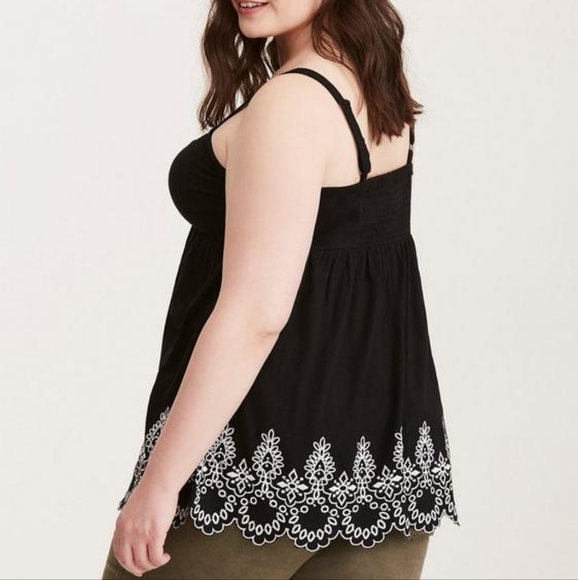 TORRID babydoll eyelet tank 1XL - Picture 3 of 9